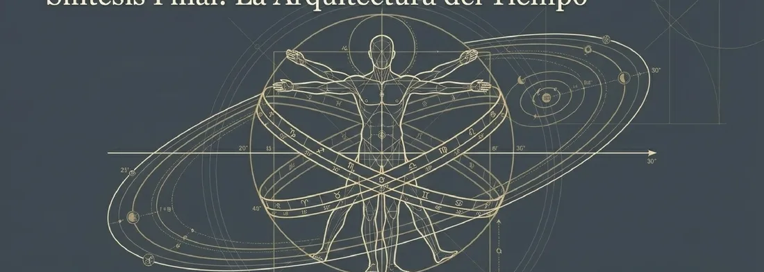 Illustration summarizing the architecture of time in astrology.